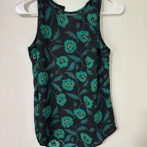 J. Crew Green and Black Tank Top